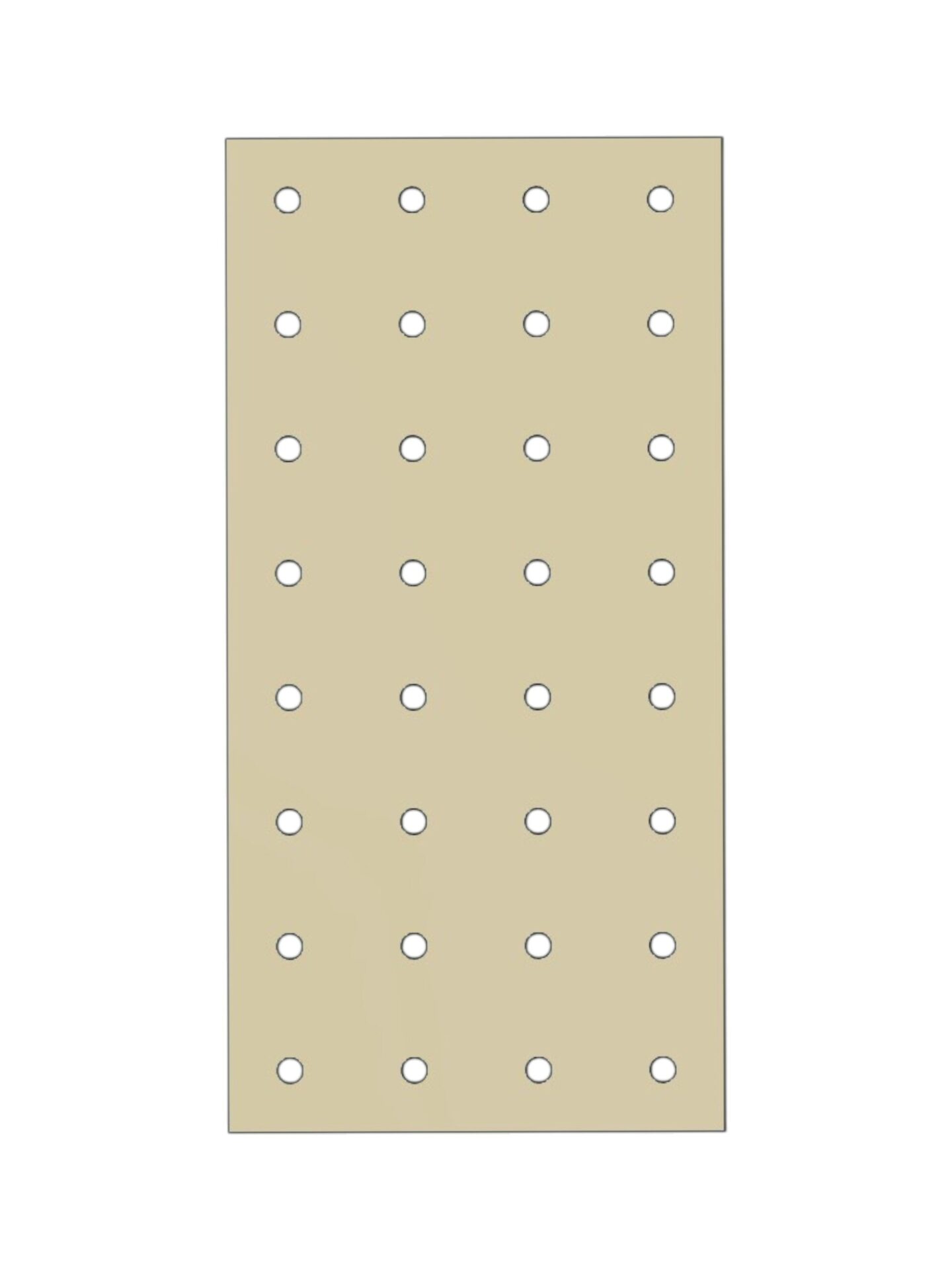 TF-Panel 80/40 V1 — blat modułowy MDF z siatką otworów