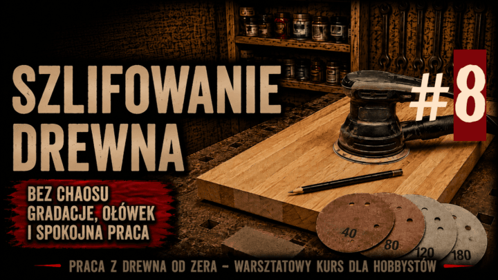 Szlifowanie klejonki bez magii. Ołówek, gradacje i papier ścierny