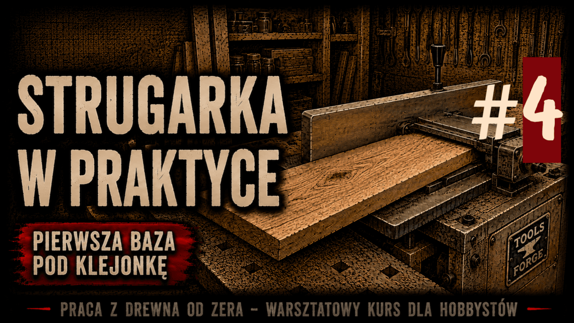 Strugarka i wyrówniarka w praktyce. Pierwsza baza pod klejonkę i błąd, który sam kiedyś popełniałem
