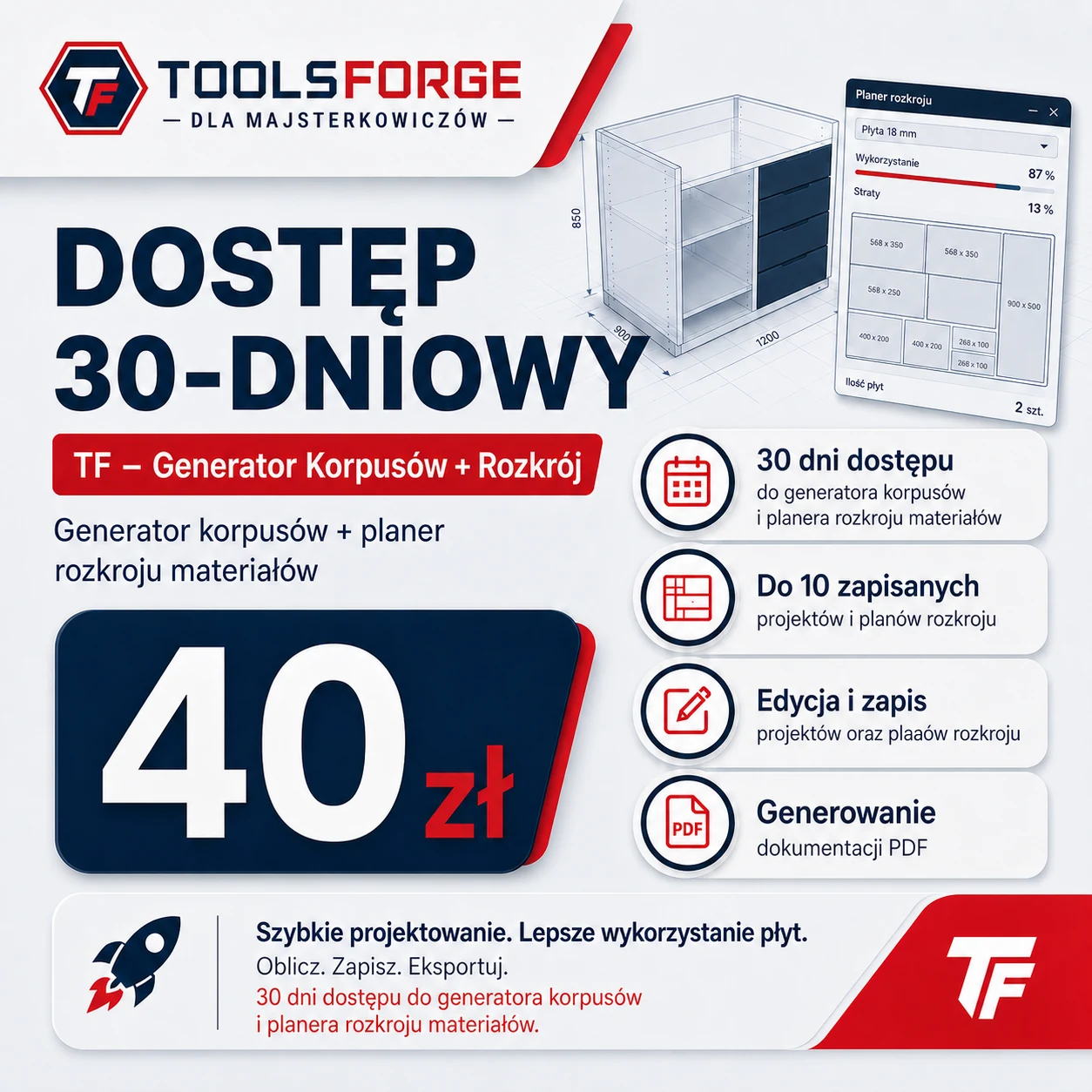KORPUSY + ROZKRÓJ — DOSTĘP NA 30 DNI